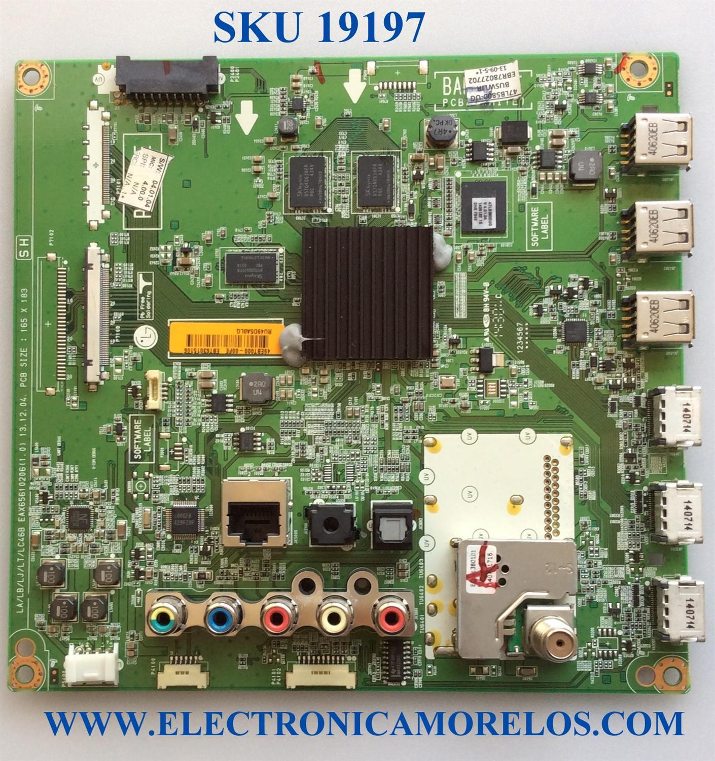 MAIN / LG EBT63015106 / EAX65610206 (1.0) / EAX65610206 / PANEL LC470DUE (FG)(A4) / MODELOS 47LB5800 / 47LB5800-UG.BUSWLQR / 47LB5800-UG.BUSQLQR / 47LB5800-UG.BUSWLJR